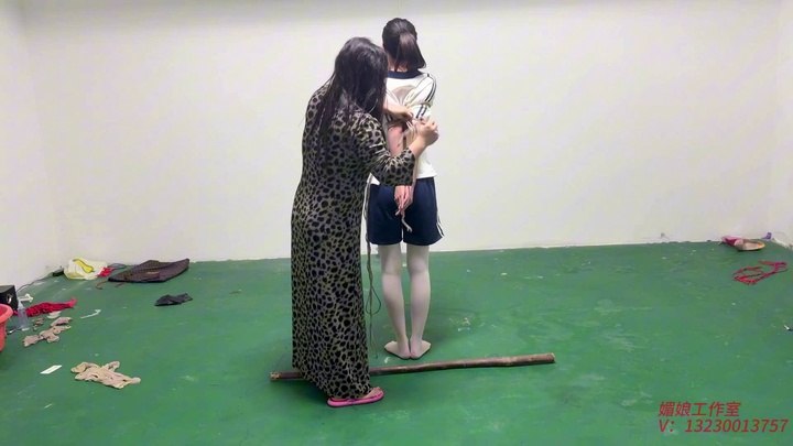 #媚娘工作室 学生妹的痛苦直臂紧缚调教
