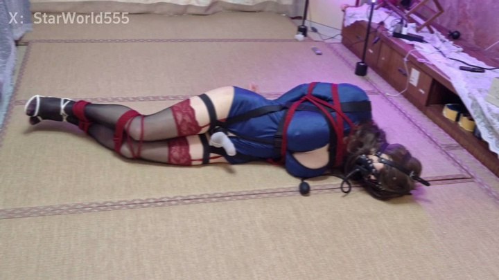 #拾星 伪娘fbi星画落入陷阱，逃跑失败被插入马眼棒后进行榨精，垫脚器惩罚＋失禁全包.mp4