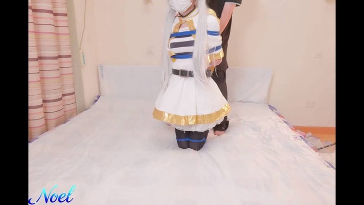 #Noel 芙莉莲（日式紧缚+并腿驷马+脚趾束缚+电击+放置挣扎）.mp4